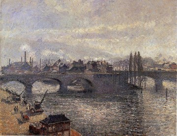  Pissarro Decoraci%C3%B3n Paredes - El puente Corneille Rouen efecto matutino 1896 Camille Pissarro
